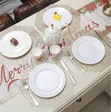 6pcs Gold Octagon Placemats - 1