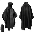 Pancho Lightweight New Hooded Adult Rain Coat - 2