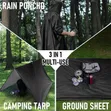 Pancho Lightweight New Hooded Adult Rain Coat - 4