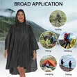 Pancho Lightweight New Hooded Adult Rain Coat - 5