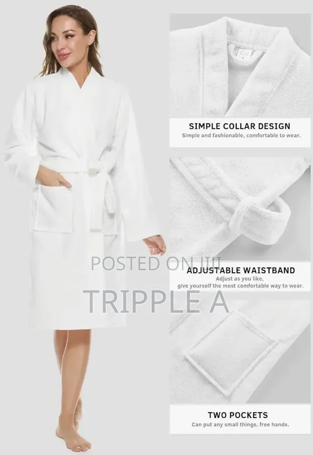 Terry Organic Turkish Cotton Bathrobe - 1