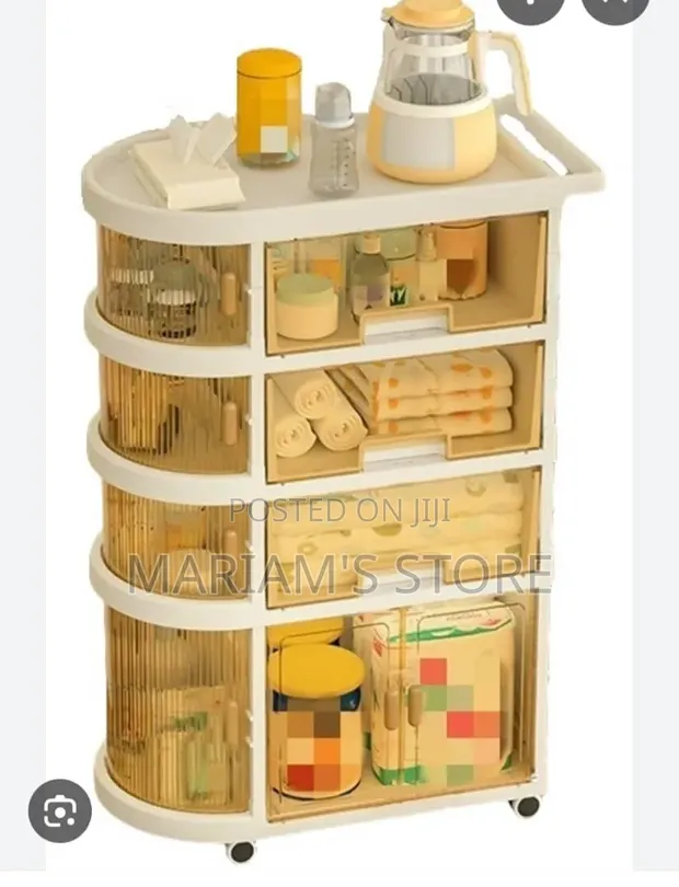 Storage Cart With Drawers - 1