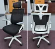 Black and White Headrest Office Chair - 2