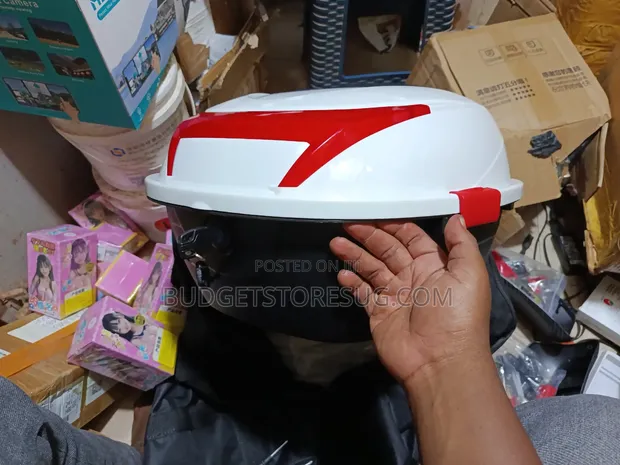 Motorcycle Top Box Helmet Storage Carrier With Keys - 1