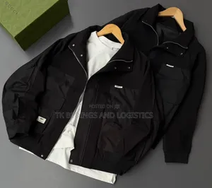 Black Bomber Jacket - Waterproof, Heavy Quality