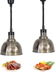 Silver Commercial Retractable Food Warmer Heat Lamps - 1