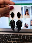 Fashion Earrings - Silver, Gold, Black - 5