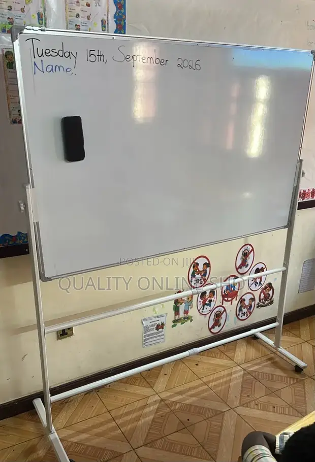 Imported 90x120cm Magnetic Whiteboard with Stand - 1
