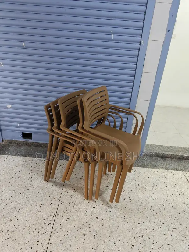Brand New Plastic Dining Chairs (Set of 4) - 1