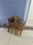 Brand New Plastic Dining Chairs (Set of 4) - 1