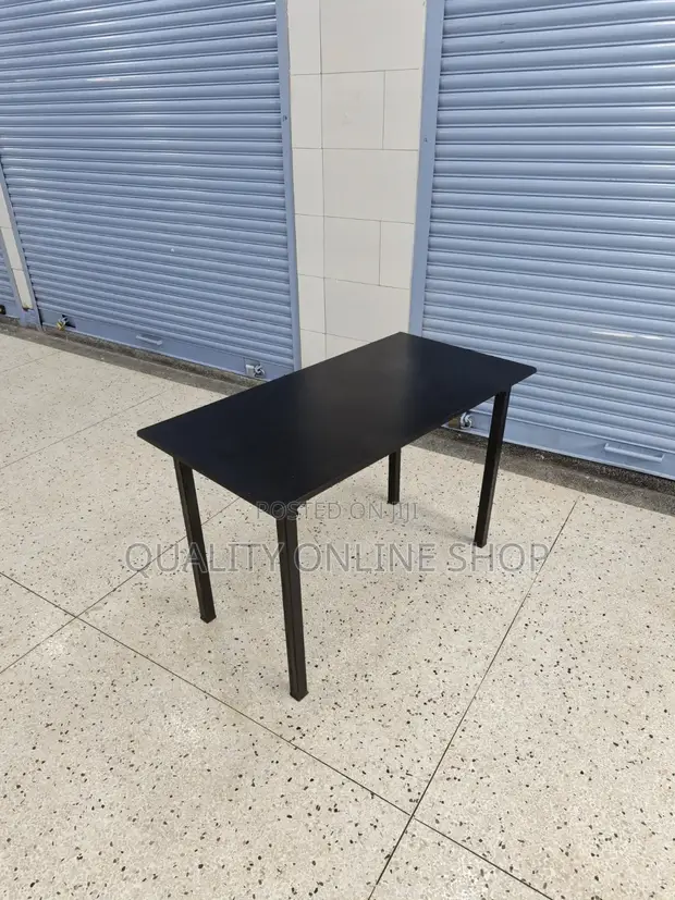 Black Wooden Foldable Dining Table - 1
