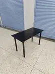 Black Wooden Foldable Dining Table - 1
