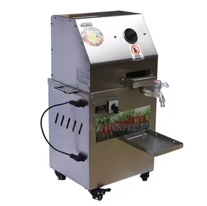 Commercial Electric Sugarcane Juicer - 3-Roller Stainless Steel