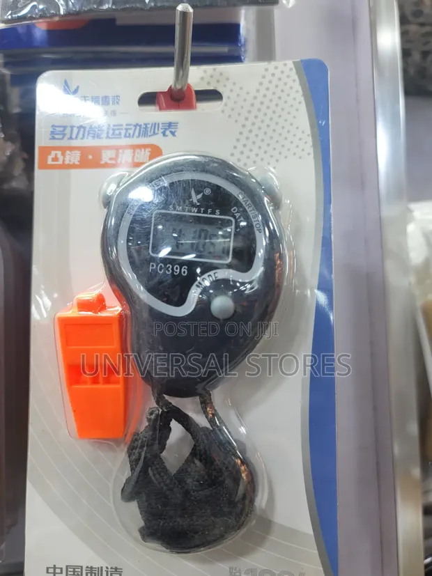 Digital Sports Stopwatch and Whistle - 1