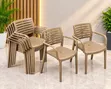 Brand New Plastic Chairs with Armrests - 1