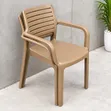 Brand New Plastic Chairs with Armrests - 3