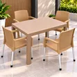 Brand New Outdoor Plastic Table and Chairs Set - 1