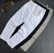 Casual Men's Linen Drawstring Trousers - 3