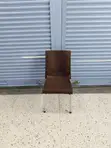 Brand New Plastic Chairs (4 Legs, Brown) - 2