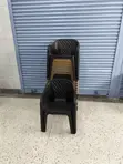 Stylish Black Plastic Dining Chairs (Set of 4) - 2