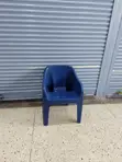 Brand New Plastic Bar Chairs (Blue) - 1