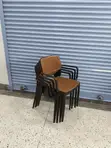 Vogue Plastic Dining Chairs (Set of 4) - 2