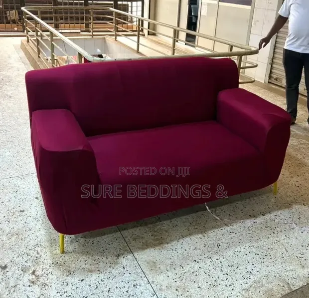 Deep Burgundy Stretch Sofa Covers - 1