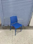 Blue Portable Plastic Chairs - 2