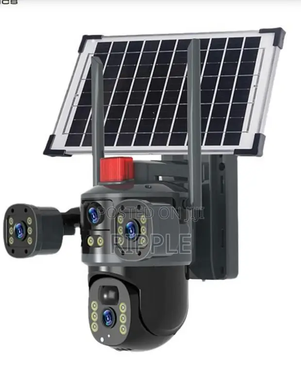 600W Solar Security Camera Light WiFi | 4MP+4MP Dual Camera - 1