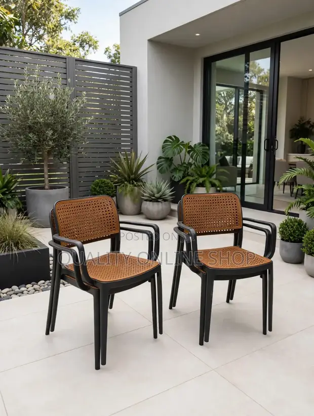 Brand New Plastic Dining Chairs (Set of 4) - 1