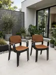 Brand New Plastic Dining Chairs (Set of 4) - 1