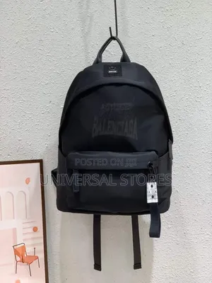 Balenciaga Branded Nylon Backpack