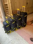 D Favor 4-in-1 Suitcase Set - Black & Yellow - 2