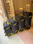 D Favor 4-in-1 Suitcase Set - Black & Yellow - 3
