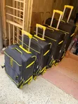 D Favor 4-in-1 Suitcase Set - Black & Yellow - 4
