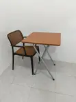 X-Legs Foldable Reading Table and Chair Set - 2