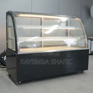 Commercial Curved Glass Refrigerated Cake Display Chiller