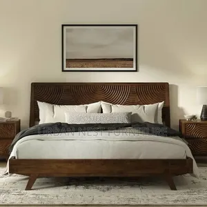 Custom Hardwood Bed - King Size Canopy