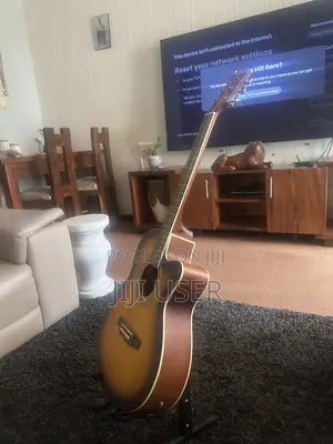 Electric Guitar with Stand and Cable