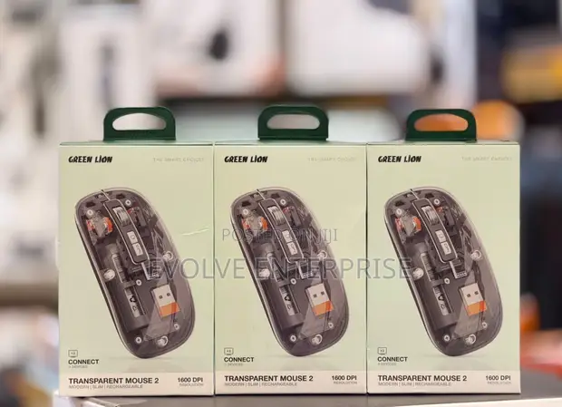Green Lion Transparent Wireless Mouse 2 - 1
