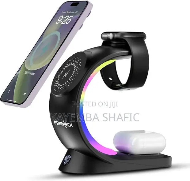 Recrsi 3-in-1 RGB Magnetic Wireless Charging Station WLS-K03 - 1