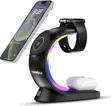 Recrsi 3-in-1 RGB Magnetic Wireless Charging Station WLS-K03 - 1