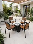 Plastic Table and Chairs for Hotels/Bars/Restaurants/Beach - 2