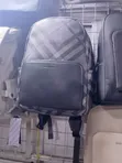 Charcoal Grey Checkered Backpack - 2
