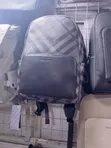Charcoal Grey Checkered Backpack - 3