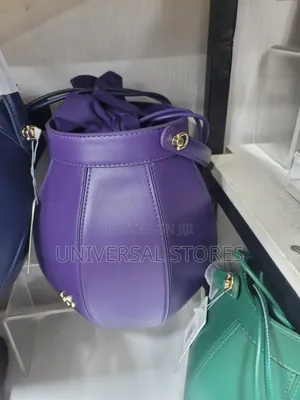 Structured Tan Round Handbag