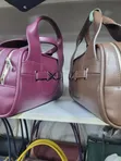 Bella Vintage Style Faux Leather Handbag - 2