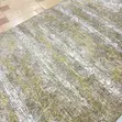 Serge Green and Gold Center Rug - 1