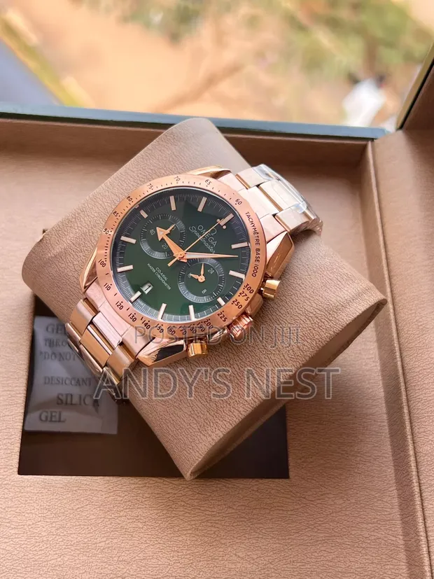 Omega Golden Stainless Steel Men's Watch - 1