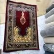 Prayer Mats - Gray & Maroon Red - 1